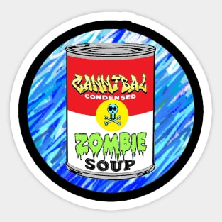 Scary Zombie Soup Sticker